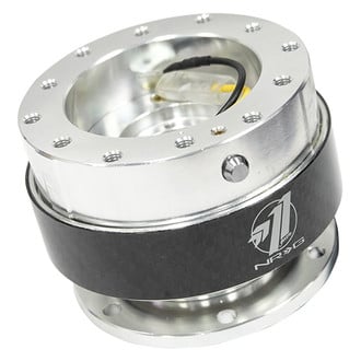 NRG Innovations® - 1.5 Gen Silver Quick Release with Carbon Fiber Ring Color