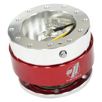 NRG Innovations® - 1.5 Gen Silver Quick Release with Red Ring Color