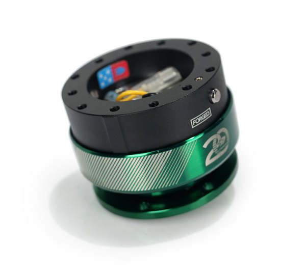 NRG Innovations® - 2.0 Gen 20 Year Anniversary Quick Release Black Body with Emerald Ring