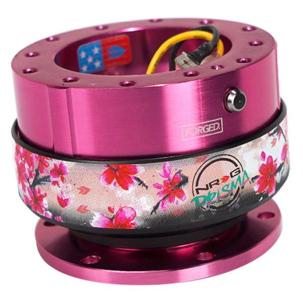 NRG Innovations® - 2.0 Gen Sakura Ring Style Quick Release with Pink Body and Prisma Collab