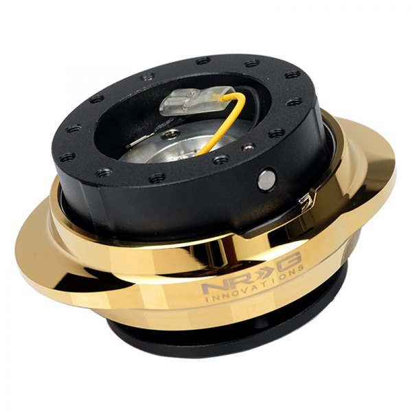 NRG Innovations® - 2.2 Gen Chrome Gold Quick Release with Shiny Chrome Gold Oval Ring