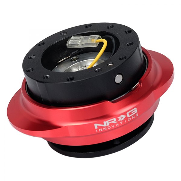 NRG Innovations® - 2.2 Gen Red Quick Release with Shiny Red Oval Ring