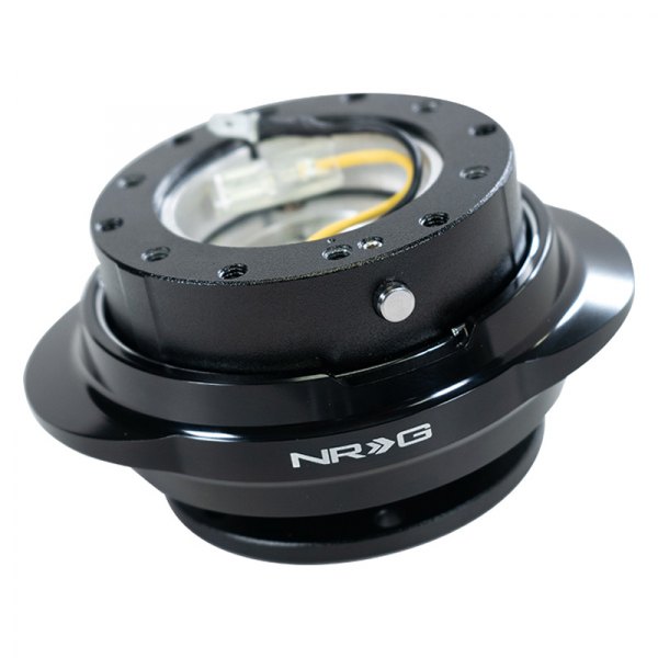 NRG Innovations® - 2.2 Gen Black Quick Release with Shiny Black Oval Ring