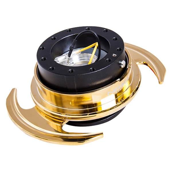 NRG Innovations® - 3.0 Gen Quick Release with Black Body and Gold Chrome Handles
