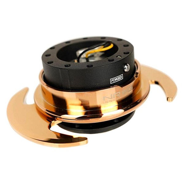 NRG Innovations® - 3.0 Gen Quick Release with Black Body and Rose Gold Chrome Handles