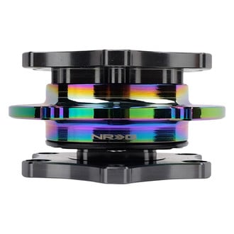 NRG Innovations® - SFI SPEC 42.1 Gen Gun Metal Quick Release with Neo Chrome Ring