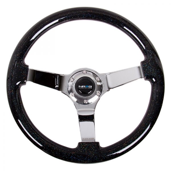 NRG Innovations® - 3-Spoke Reinforced Classic Wood Grain Steering