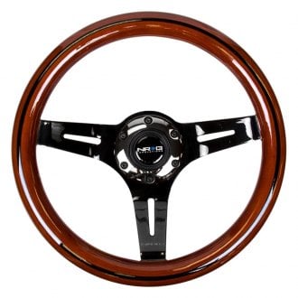 NRG Innovations® - 3-Spoke ST-310 Series Classic Wood Grain Steering Wheel