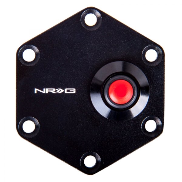 NRG Innovations® - Hexagonal Style Horn Button Plate with Horn Button