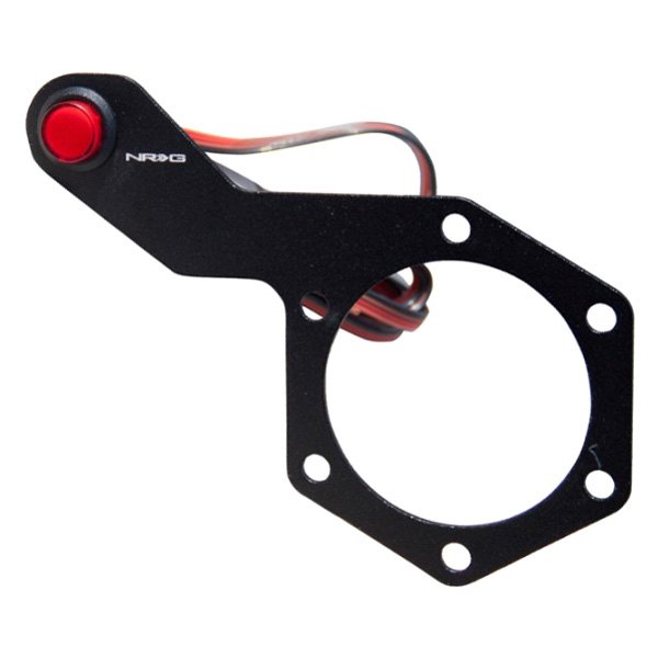 NRG Innovations® - Black Steering Wheel Single Switch Extended Kit