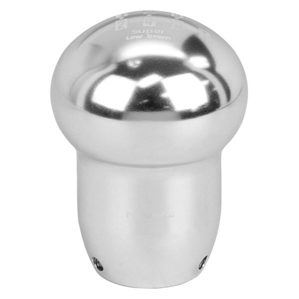 NRG Innovations® - Manual 6-Speed Pattern Super Low Down Silver Shift Knob