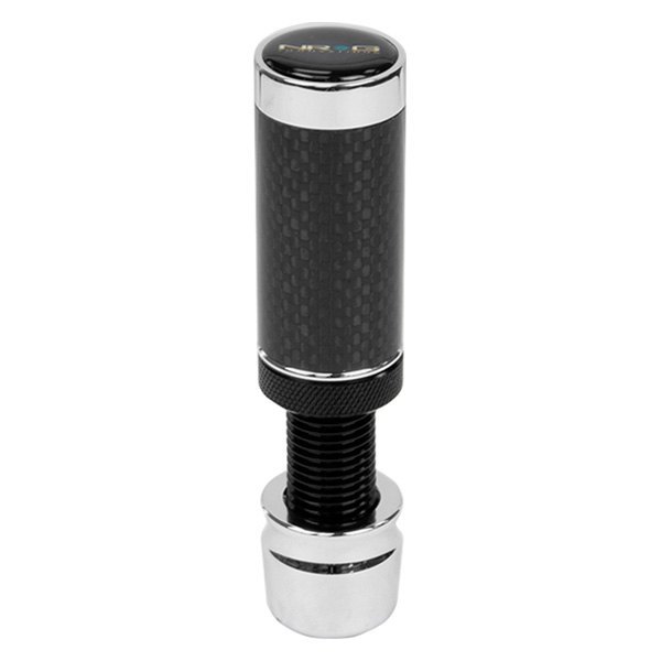 NRG Innovations® - Slimboy Adjustable Carbon Fiber Shift Knob with Silver