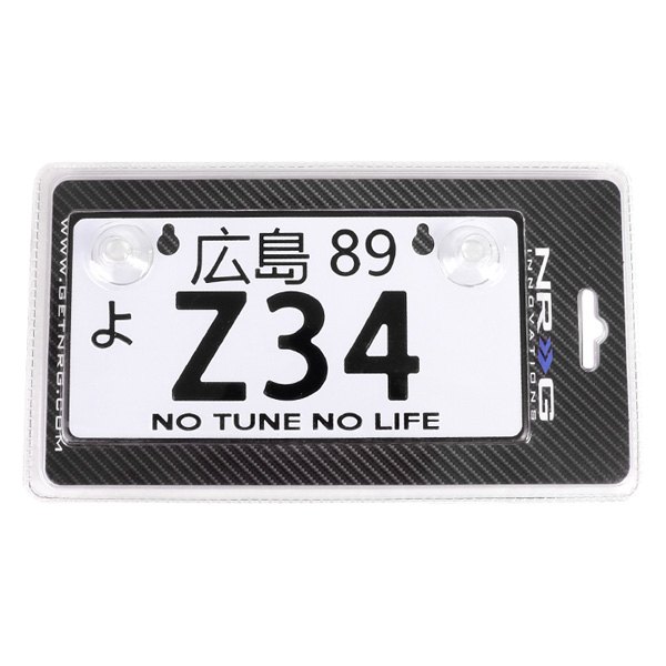 NRG Innovations® - JDM Style Mini License Plate with Z34 Logo