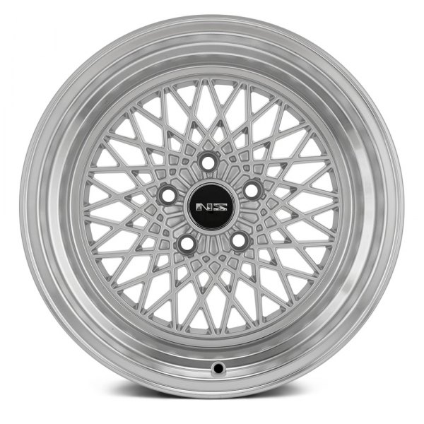 NS SERIES® DRIFT-MDV2 Wheels - Silver with Polished Lip Rims - NS