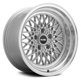 NS SERIES® DRIFT-MDV2 Wheels - Silver with Polished Lip Rims - NS