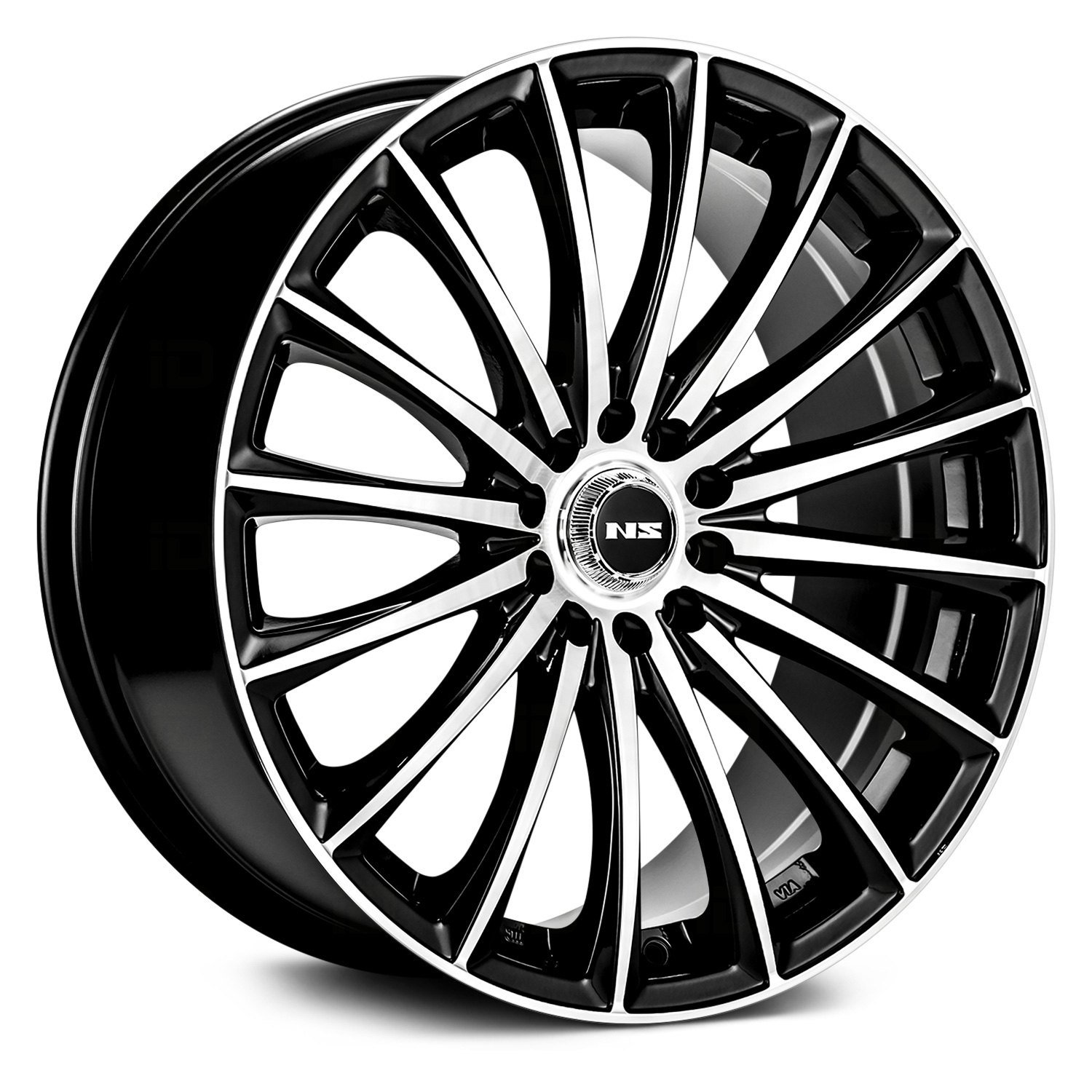 NS SERIES® NS1801 Wheels - Black with Machined Face Rims