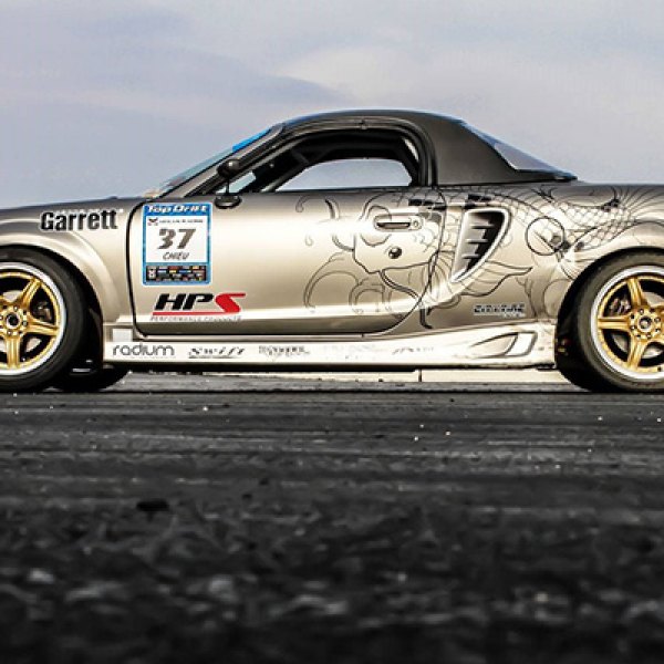 NS SERIES® - DC01 Gold with Polished Lip on Porsche Boxter