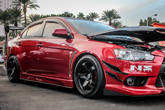 NS Series® - M01 Matte Black on Mitsubishi Lancer