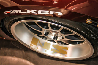 NS Series® - Ten Matte Black with Silver Face on Mitsubishi Lancer