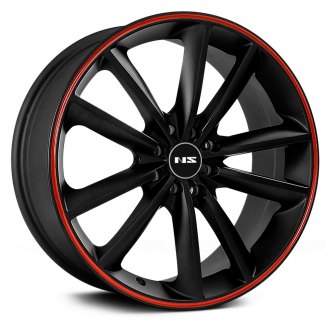 NS SERIES® - NS9012 Matte Black with Red Stripe