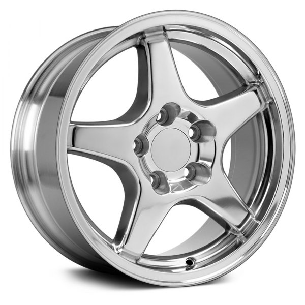 OE Wheels® - 17 x 9.5 5-Spoke Polished Alloy Factory Wheel (Replica)