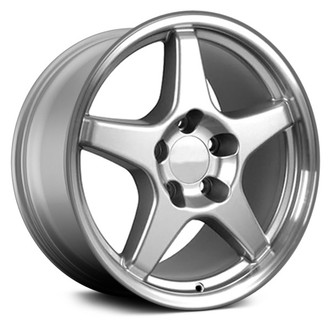 OE Wheels® - 5-Spoke Silver with Machined Lip 17x9.5 Alloy Factory Wheel - Replica