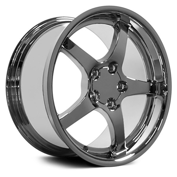 OE Wheels® - 18 x 10.5 5-Spoke Chrome Alloy Factory Wheel (Replica)