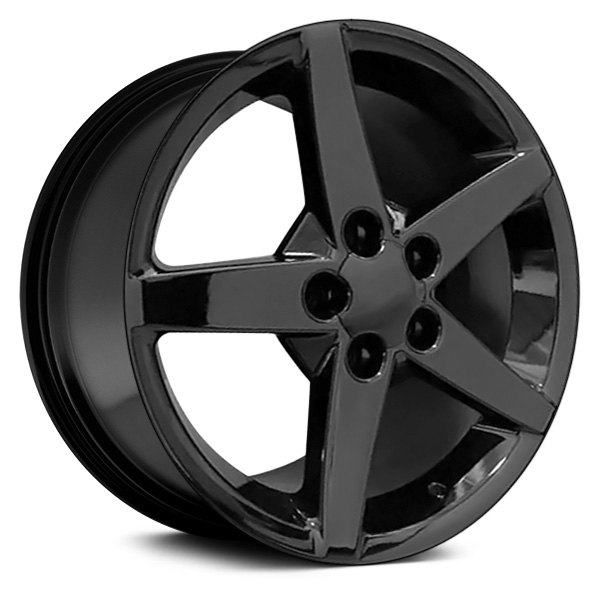 OE Wheels® - 17 x 9.5 5-Spoke Black Alloy Factory Wheel (Replica)