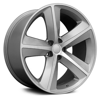 OE Wheels® - 5-Spoke Silver with Machined Face 20x9 Alloy Factory Wheel - Replica