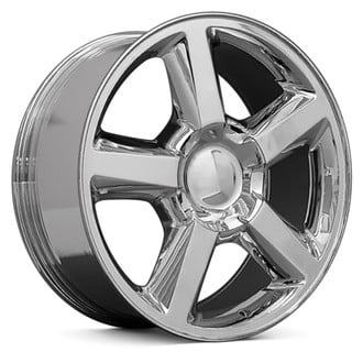OE Wheels® - 5-Spoke Chrome 20x8.5 Alloy Factory Wheel - Replica