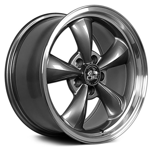 OE Wheels® - 17 x 8 5-Spoke Anthracite with Machined Lip Alloy Factory Wheel (Replica)