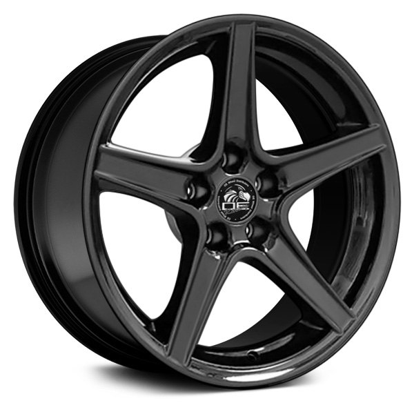OE Wheels® - 18 x 10 5-Spoke Black Alloy Factory Wheel (Replica)