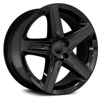 OE Wheels® - 5-Spoke Black 20x9 Alloy Factory Wheel - Replica