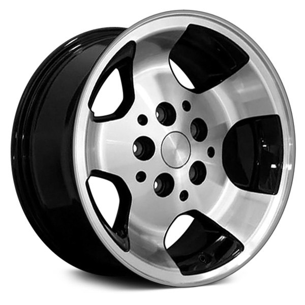 OE Wheels® - 15 x 8 5-Spoke Black with Machined Face Alloy Factory Wheel (Replica)