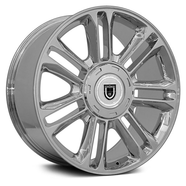 OE Wheels® - 22 x 9 7 Double I-Spoke Chrome Alloy Factory Wheel (Replica)