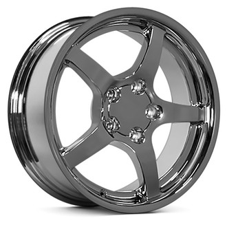 OE Wheels® - 5-Spoke Chrome 18x9.5 Alloy Factory Wheel - Replica
