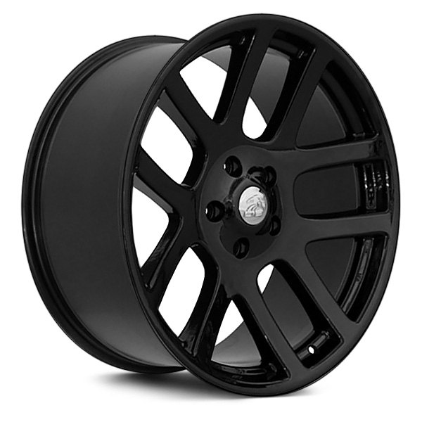 OE Wheels® - 22 x 10 Double 5-Spoke Black Alloy Factory Wheel (Replica)