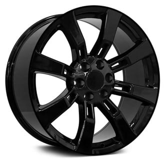 OE Wheels® - 8 I-Spoke Black 22x9 Alloy Factory Wheel - Replica