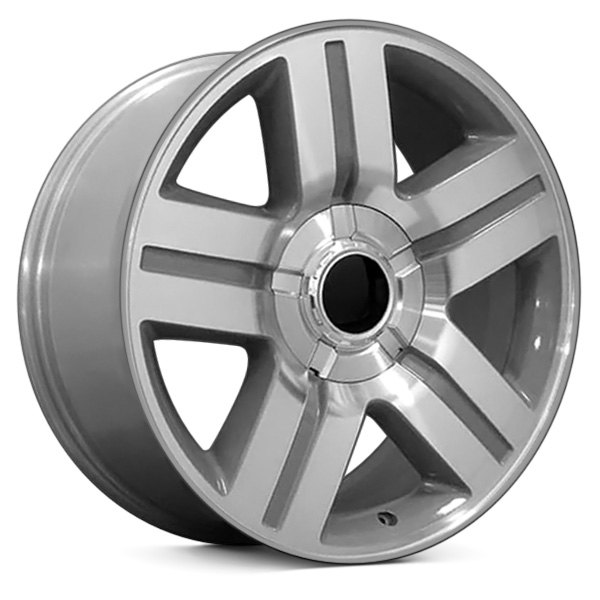 OE Wheels® - 22 x 9 5-Spoke Silver with Machined Face Alloy Factory Wheel (Replica)