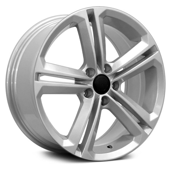 OE Wheels® - 18 x 8 Double 5-Spoke Silver Alloy Factory Wheel (Replica)