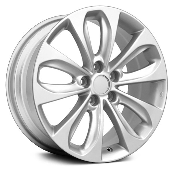 OE Wheels® - 18 x 7.5 Double 5-Spoke Silver Alloy Factory Wheel (Replica)