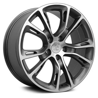 OE Wheels® - 5 Double Y-Spoke Gunmetal with Machined Face 20x8.5 Alloy Factory Wheel - Replica