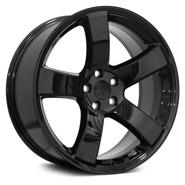 OE Wheels® 9472108 - 5-Spoke Black 20x8 Alloy Factory Wheel - Replica