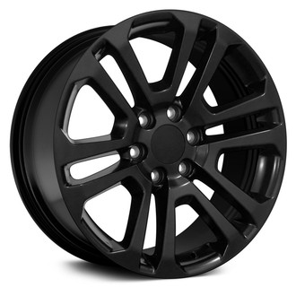 OE Wheels® - 6 V-Spoke Satin Black 20x9 Alloy Factory Wheel - Replica