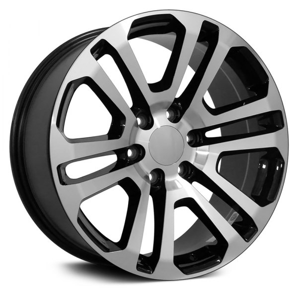 OE Wheels® - 20 x 9 6 V-Spoke Black with Machined Face Alloy Factory Wheel (Replica)