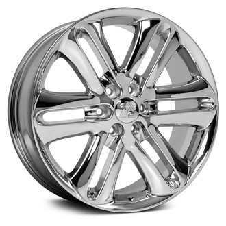 OE Wheels® - 6 V-Spoke Chrome 22x9 Alloy Factory Wheel - Replica