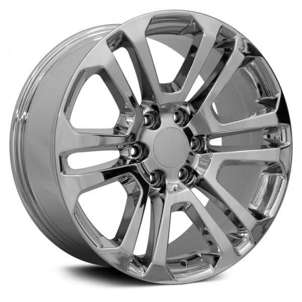 OE Wheels® - 20 x 9 6 V-Spoke Chrome Alloy Factory Wheel (Replica)