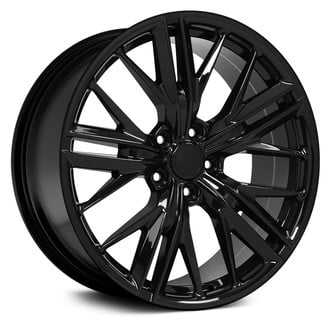 OE Wheels® - 5 W-Spoke Black 20x9.5 Alloy Factory Wheel - Replica