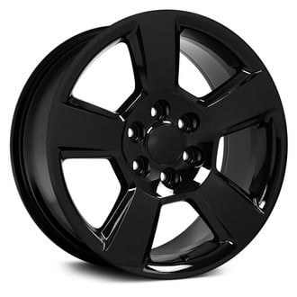 OE Wheels® - 5-Spoke Black 20x9 Alloy Factory Wheel - Replica