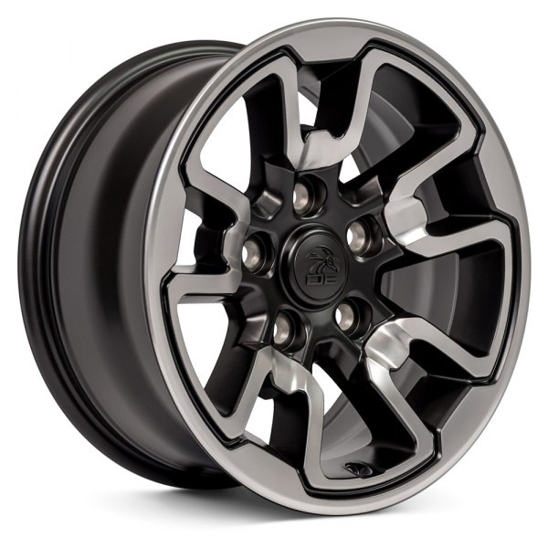 OE Wheels® - 17 x 8 Double 5-Spoke Polished with Black Painted Inlay Alloy Factory Wheel (Replica)